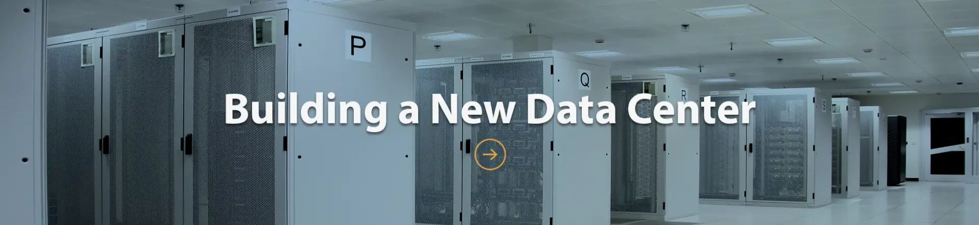 Building new: Server room in data center - dark